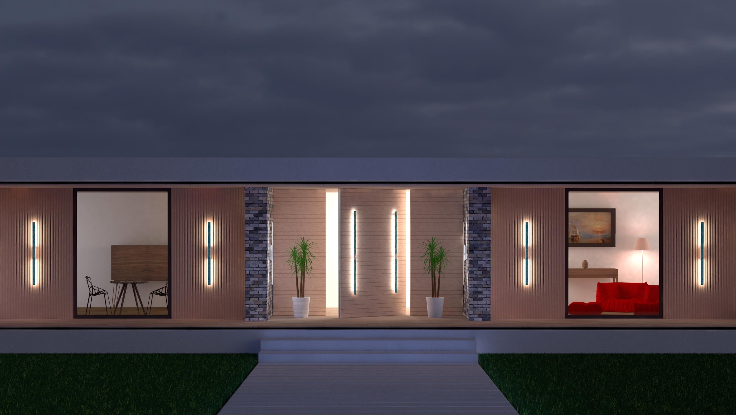 Ambientalna LED svetila za fasado hiše - Ambient LED lights for house facade - Griffing