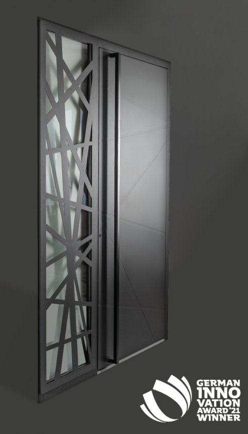 Pametna vhodna vrata trendi 2022 - Smart front doors trends 2022 - Griffing - photo source AJM