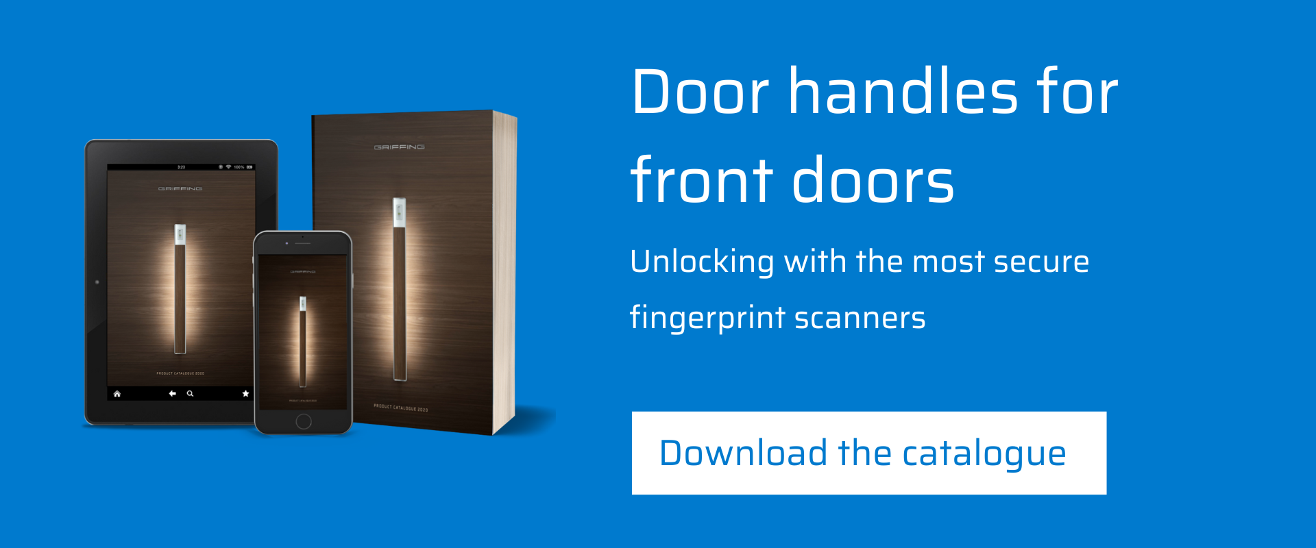 Front door handles-fingerprint scanners-Griffing