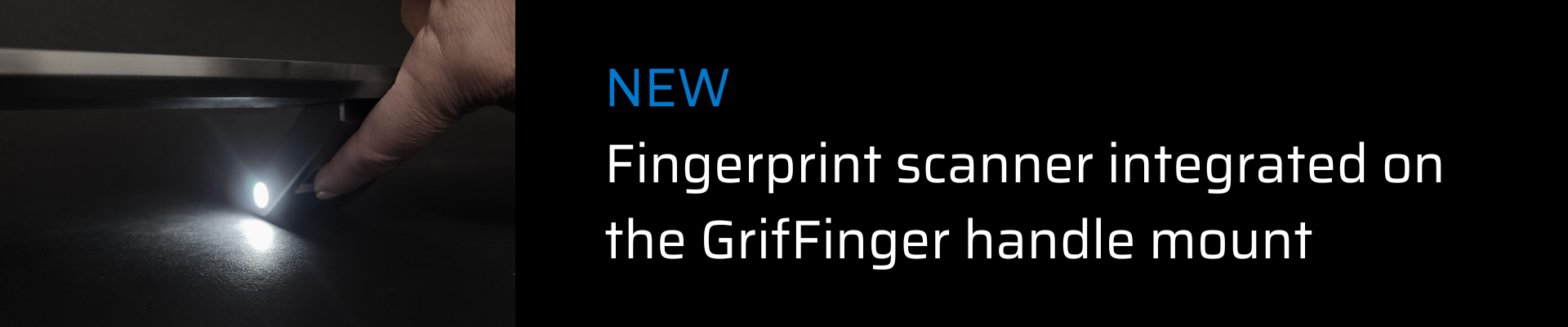 GrifFinger-fingerprint scanner on a handle mount-Griffing