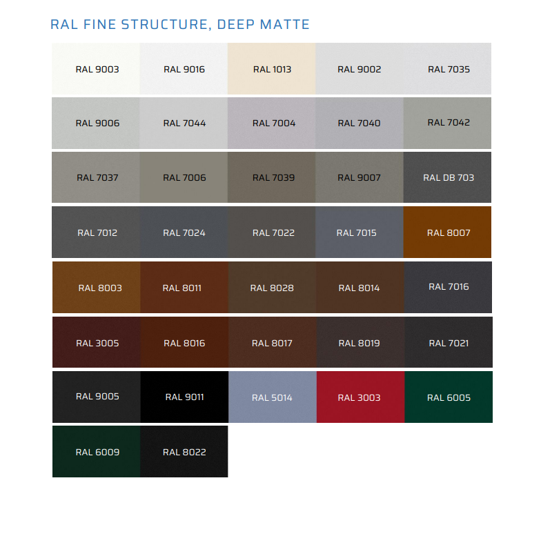 RAL fine structure-deep matte