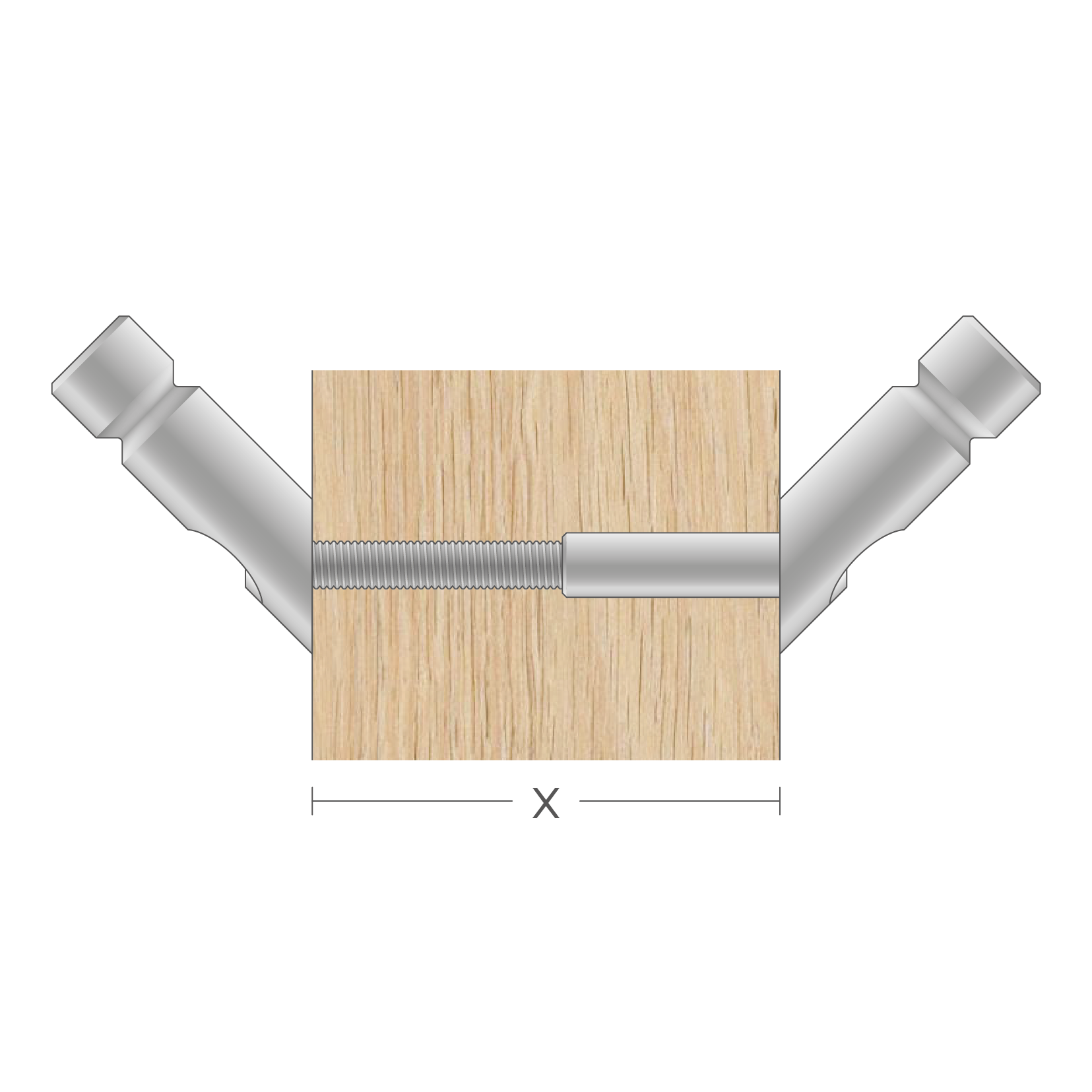 VPO vpetje za lesene panele- fastener for wooden panels - Befestigung fuer Holz-Paneele - Griffing